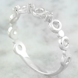 0.07 Carat Diamond 14K White Gold Ring